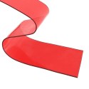 VidaXL Kurtyna paskowa, czerwona, 200 mm x 1,6 mm, 25 m, PVC