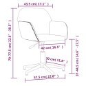 VidaXL Obrotowe krzesła stołowe, 2 szt., jasnoszare, obite tkaniną