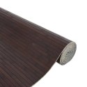 VidaXL Dywan prostokątny, ciemnobrązowy, 80x500 cm, bambusowy