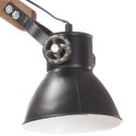 VidaXL Lampa ścienna w industrialnym stylu, czarna, okrągła, E27