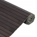 VidaXL Dywan prostokątny, ciemnobrązowy, 100x400 cm, bambusowy