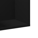 VidaXL Szafki wiszące, 2 szt., czarne, 75x18x16,5 cm