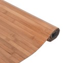 VidaXL Dywan prostokątny, naturalny, 100x500 cm, bambusowy