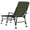 VidaXL Krzesło wędkarskie z funkcją spania, regulowane nogi do błota