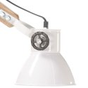 VidaXL Lampa ścienna w industrialnym stylu, biała, okrągła, E27