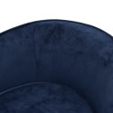VidaXL Sofa dla psa, niebieska, 69x49x40 cm, pluszowa