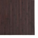 VidaXL Dywan prostokątny, ciemnobrązowy, 80x300 cm, bambusowy