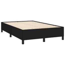 VidaXL Rama łóżka, czarna, 120x190 cm, obita tkaniną