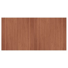 VidaXL Dywan prostokątny, brązowy, 100x200 cm, bambusowy