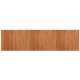 VidaXL Dywan prostokątny, brązowy, 80x300 cm, bambusowy