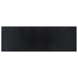 VidaXL Dywan prostokątny, czarny, 100x300 cm, bambusowy