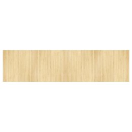 VidaXL Dywan prostokątny, jasny naturalny, 100x400 cm, bambusowy