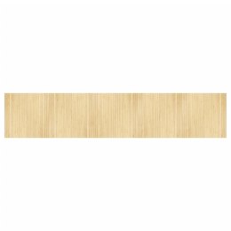 VidaXL Dywan prostokątny, jasny naturalny, 100x500 cm, bambusowy