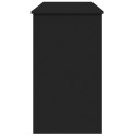 VidaXL Toaletka z lustrem, czarna, 100x45x76 cm