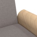 VidaXL Rozkładana kanapa z podłokietnikami, kolor taupe, obita tkaniną