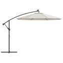VidaXL Zamienne pokrycie parasola ogrodowego, piaskowa biel, 300 cm