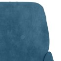 VidaXL Fotel, niebieski, 62x79x79 cm, obity aksamitem