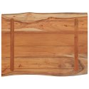 VidaXL Blat do stołu, 80x60x2,5 cm, drewno akacjowe, naturalna krawędź
