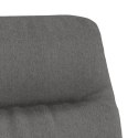 VidaXL Fotel z podnóżkiem, jasnoszary, tkanina i sztuczna skóra