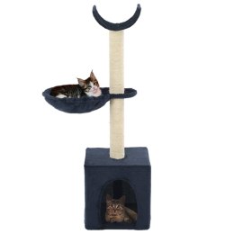 VidaXL Drapak dla kota z sizalowymi słupkami, 105 cm, niebieski