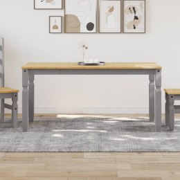 VidaXL Stół jadalniany Corona, szary, 160x80x75 cm, drewno sosnowe