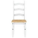 VidaXL Krzesła stołowe Corona, 2 szt., białe, 42x47x107 cm, sosnowe
