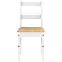 VidaXL Krzesła stołowe Panama, 2 szt., białe 40x46x90 cm, sosnowe