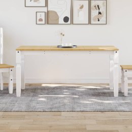 VidaXL Stół jadalniany Corona, biały, 160x80x75 cm, drewno sosnowe