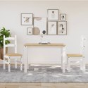 VidaXL Krzesła stołowe, 2 szt., białe, 40x46x99 cm, drewno sosnowe