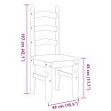 VidaXL Krzesła stołowe Corona, 2 szt., 42x47x107 cm, drewno sosnowe