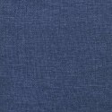 VidaXL Podnóżek, niebieski, 45x29,5x35 cm, tkanina i ekoskóra