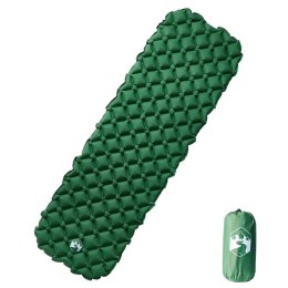 VidaXL Dmuchany materac turystyczny, zielony, 190x58x6 cm
