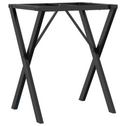 VidaXL Nogi do stołu, w kształcie litery X 50x40x73 cm, żeliwo