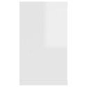 VidaXL Półki ścienne kostki, 2 szt., białe z połyskiem, 80x15x26,5 cm
