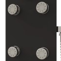 VidaXL Panel prysznicowy, szkło, 25x47,5x130 cm, czarny