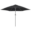 VidaXL Pokrycie do parasola ogrodowego, czarne, 300 cm