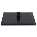 VidaXL Słuchawka prysznicowa ze stali, 20x20 cm, kwadratowa, czarna