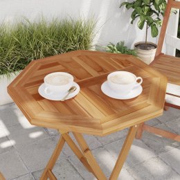 VidaXL Blat do stolika, 60x60x2,5 cm, ośmiokątny, lite drewno tekowe