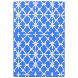 VidaXL Dywan zewnętrzny, niebiesko-biały, 140x200 cm, PP