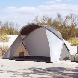 VidaXL Namiot plażowy typu pop-up, szary, wodoszczelny