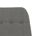 VidaXL Fotel bujany z podnóżkiem, jasnoszary, tkanina