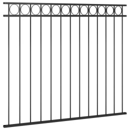 VidaXL Panel ogrodzeniowy, stalowy, 1,7 x 1,5 m, czarny