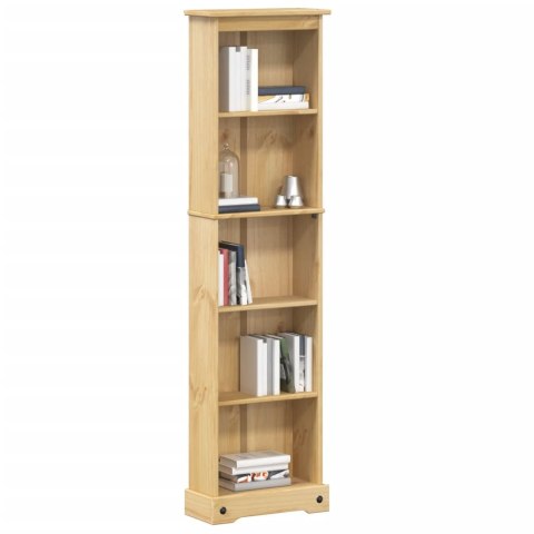 VidaXL Biblioteczka Corona, 46x20x170 cm, lite drewno sosnowe