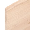 VidaXL Półka, 80x40x2 cm, surowe lite drewno dębowe
