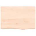 VidaXL Blat do łazienki, 60x40x(2-6) cm, surowe, lite drewno