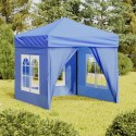 VidaXL Składany namiot imprezowy ze ściankami, niebieski, 2x2 m