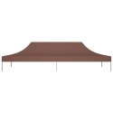 VidaXL Dach do namiotu imprezowego, 6 x 3 m, brązowy, 270 g/m²
