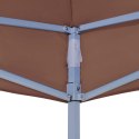 VidaXL Dach do namiotu imprezowego, 6 x 3 m, brązowy, 270 g/m²