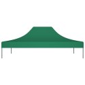 VidaXL Dach do namiotu imprezowego, 4,5 x 3 m, zielony, 270 g/m²