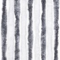 VidaXL Zasłona przeciwko owadom, szarość i biel, 56x185 cm, szenil